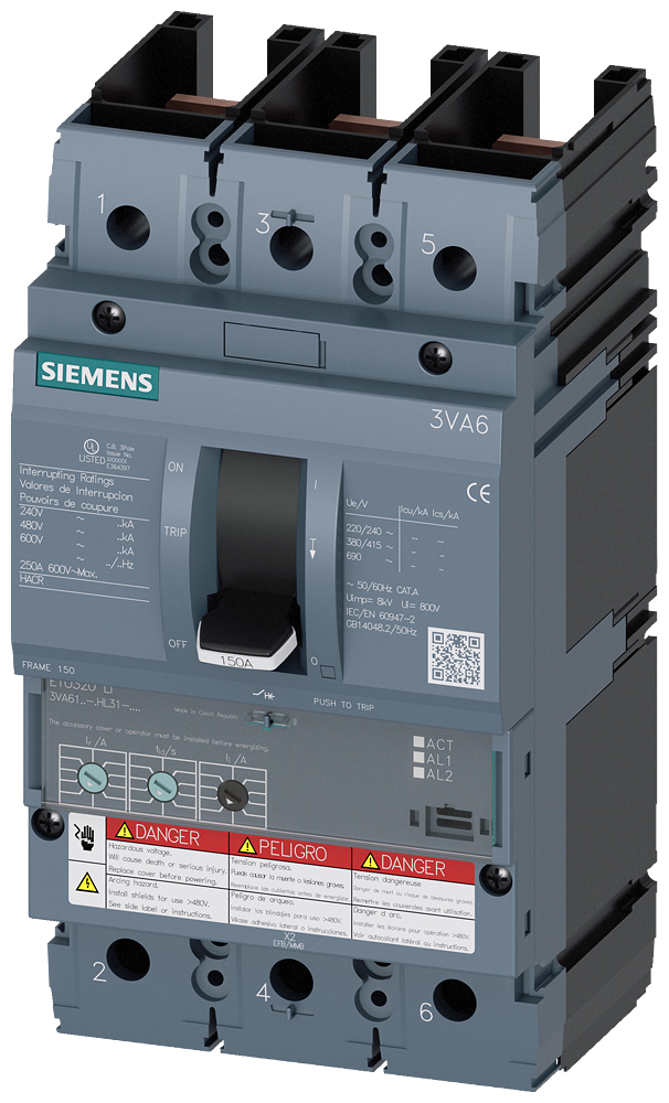 3VA6140-6HL31-0AA0 - Siemens - Molded Case Circuit Breakers