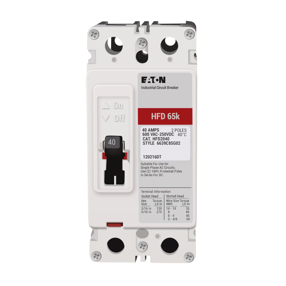 HFD2040 - Eaton - Molded Case Circuit Breaker – Canada Breakers