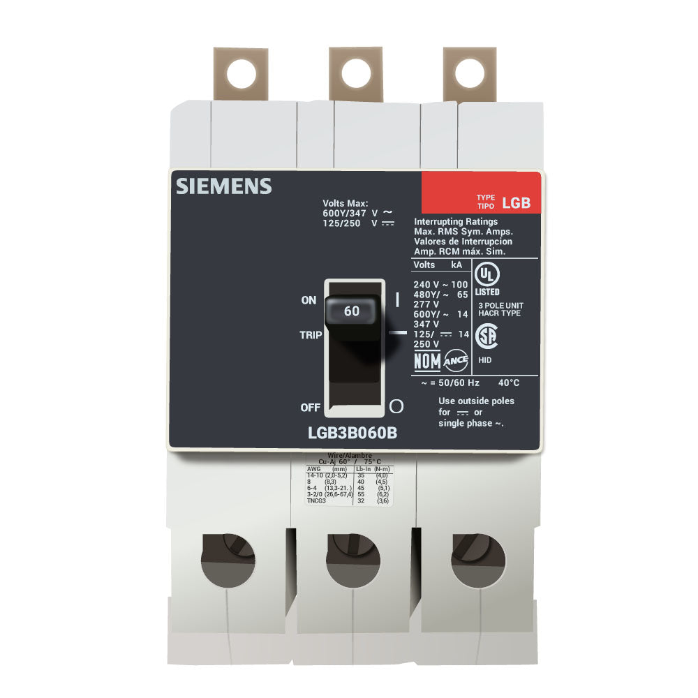 LGB3B060B - Siemens - Molded Case Circuit Breaker – Canada Breakers