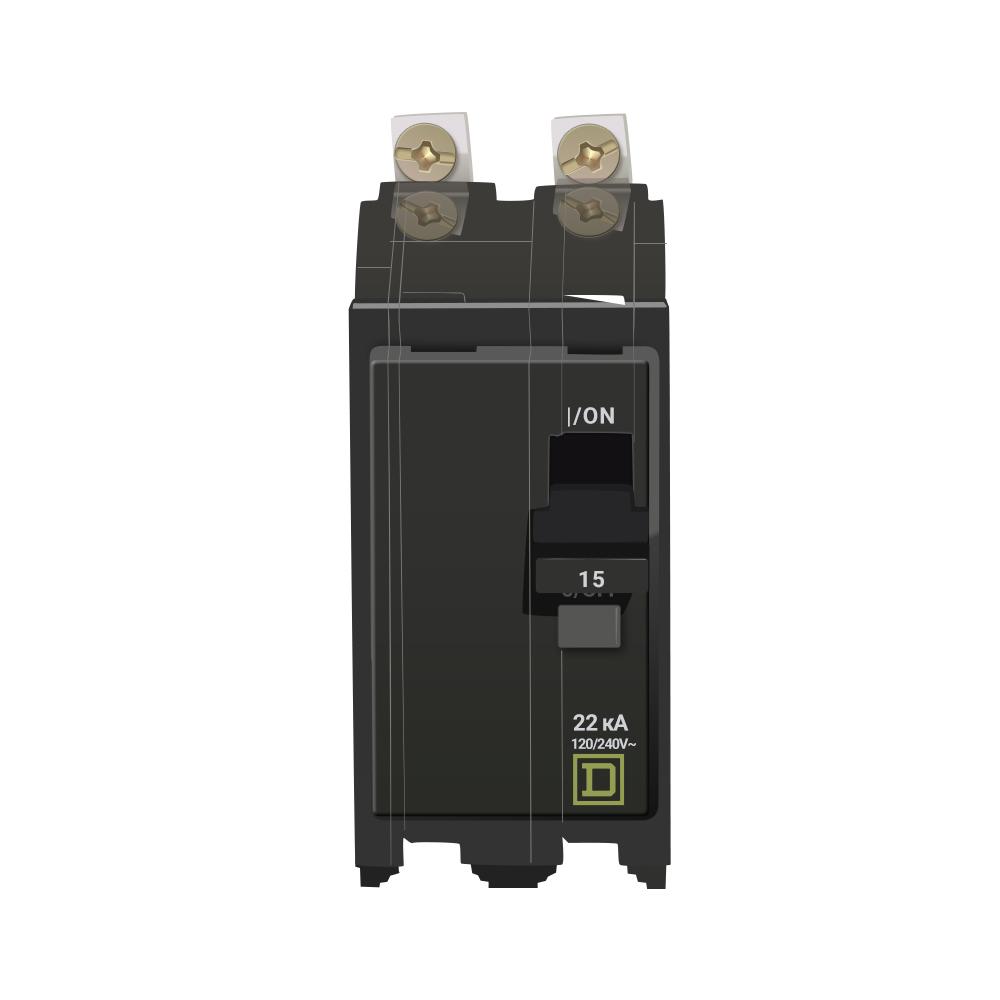 QOB215VH - Square D - 15 Amp 22kA Circuit Breaker – Canada Breakers
