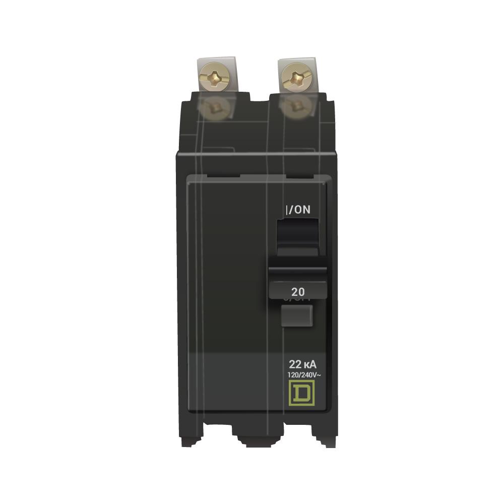 QOB220VH - Square D - 20 Amp 22kA Breaker – Canada Breakers