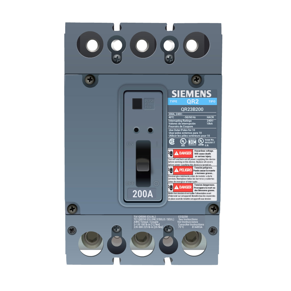 QR23B200 - Siemens - Molded Case Circuit Breaker – Canada Breakers