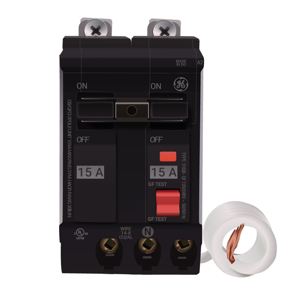 THQB2115GFT - GE - 15 Amp GFCI Circuit Breaker – Canada Breakers