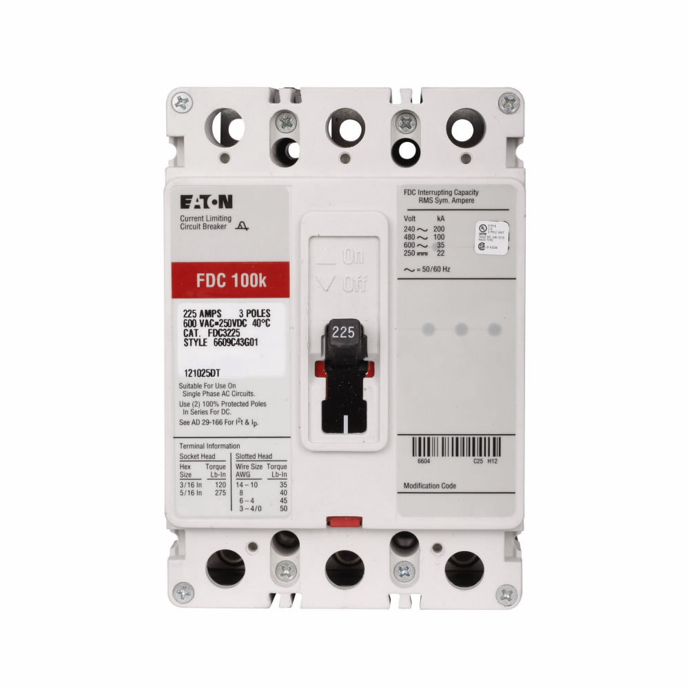 【F,dc】 FDC3060 - Eaton - MoldedCase Circuit Breakers – Canada Breakers