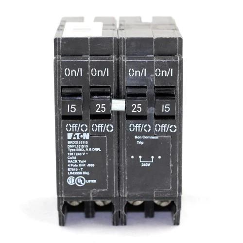 DNPL152515 - Eaton - 15/25/25/15 Amp Quad Circuit Breaker – Canada