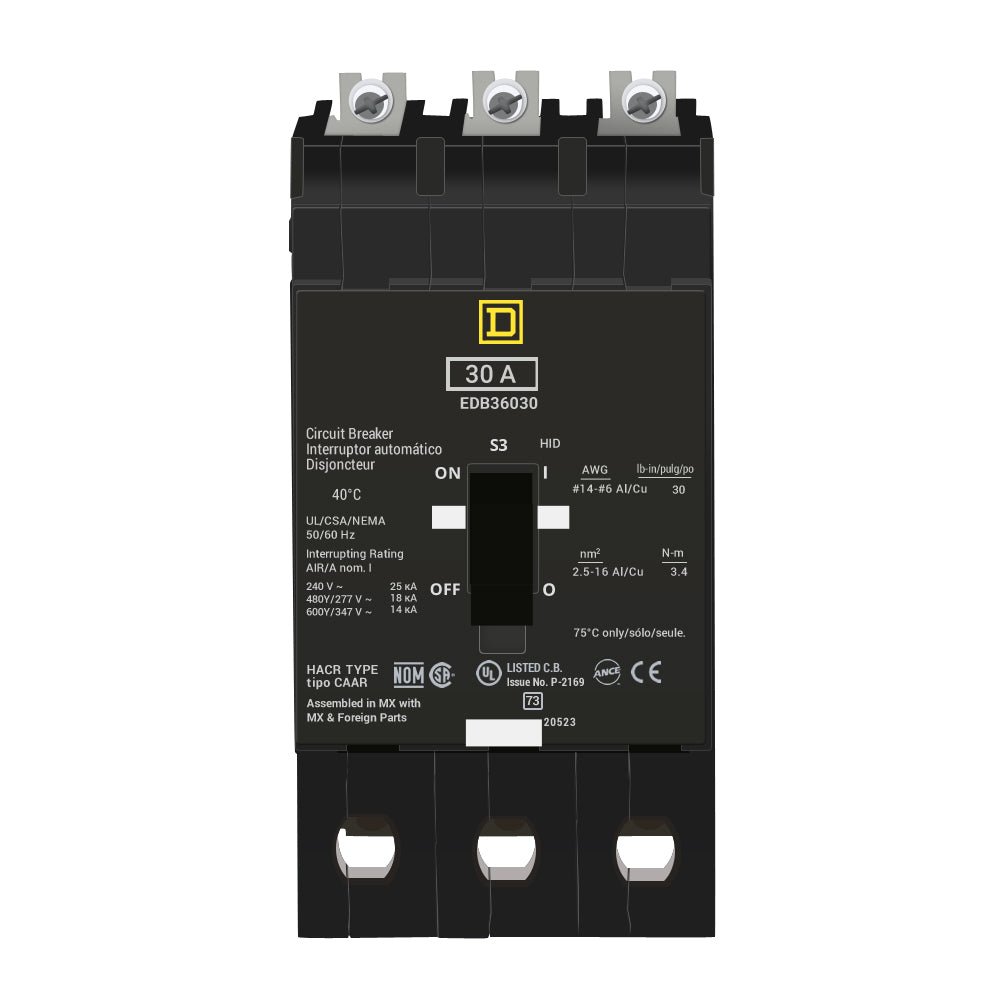 EDB36030 - Square D - Molded Case Circuit Breaker – Canada Breakers