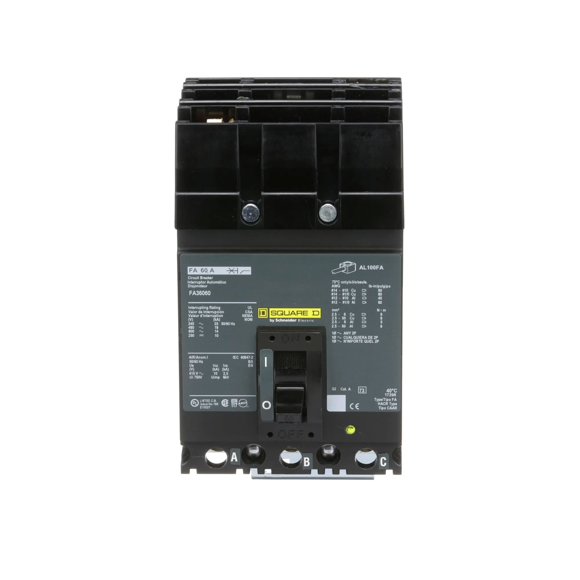 FA36060 - Square D - Molded Case Circuit Breaker – Canada Breakers