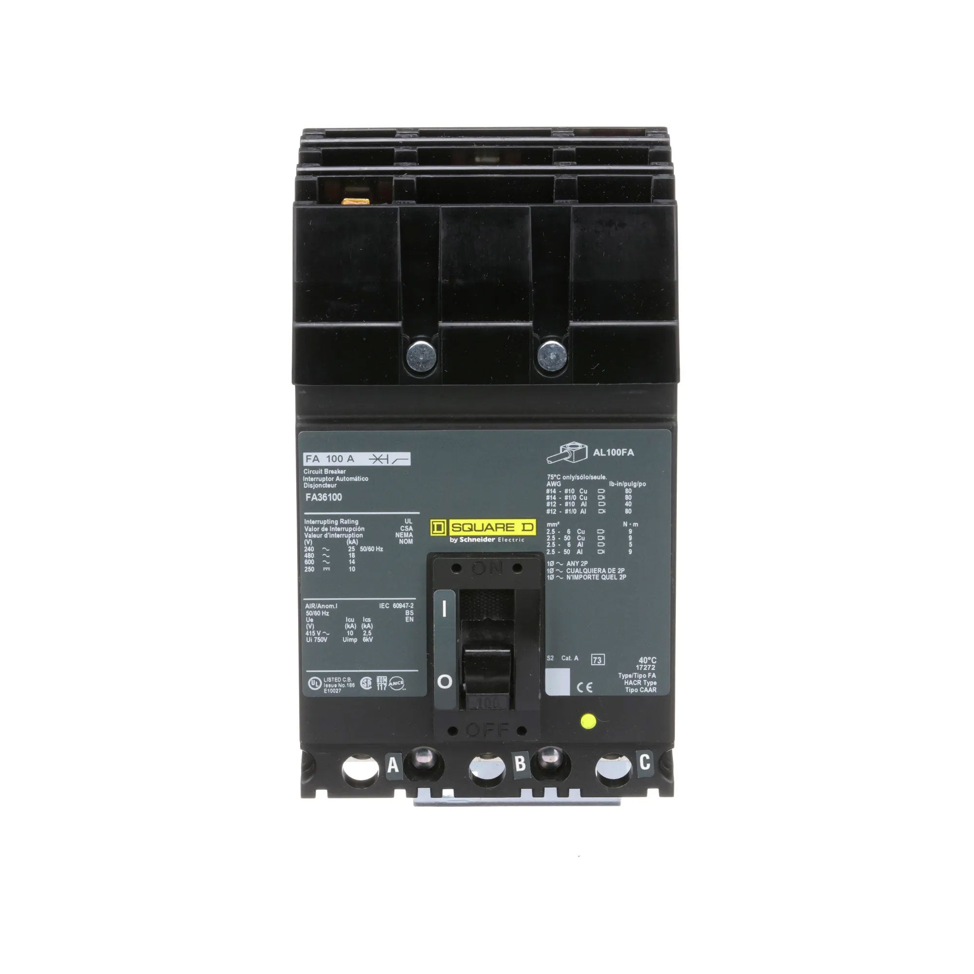 FA36100 - Square D - Molded Case Circuit Breaker – Canada