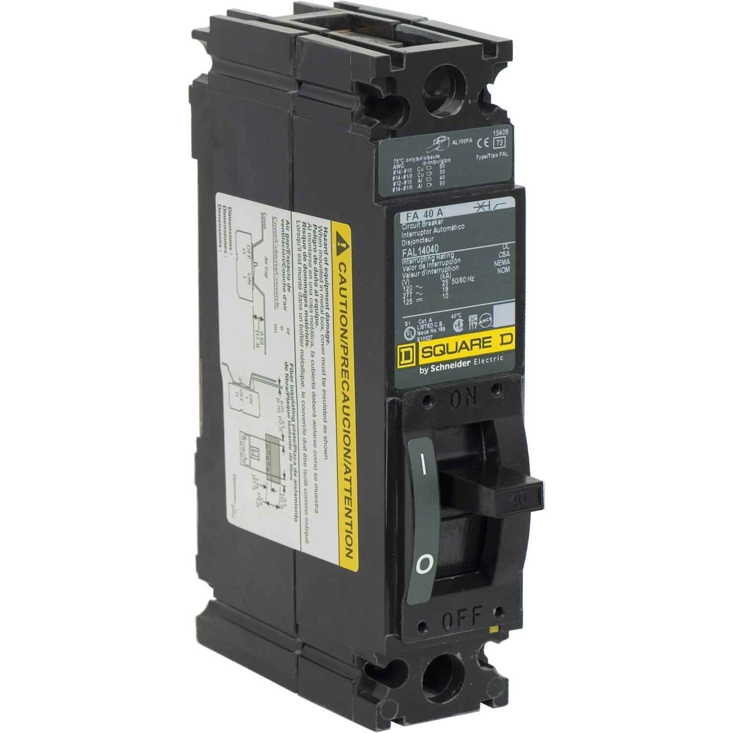 FAL14040 - Square D - Molded Case
Circuit Breakers