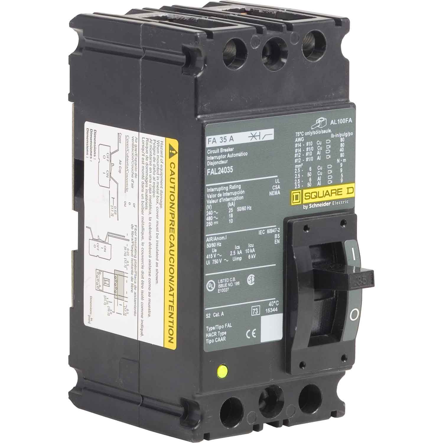 FAL24035 - Square D - Molded Case
Circuit Breakers