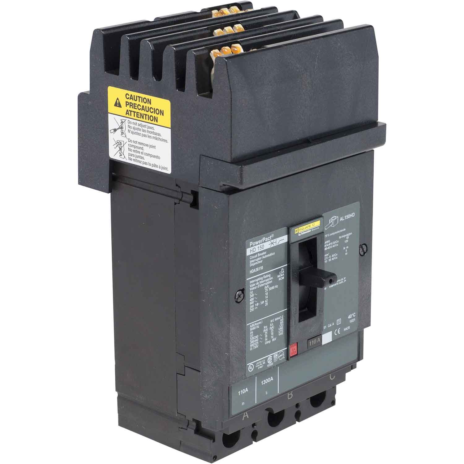 HDA36150U44X - Square D - Molded Case
Circuit Breakers