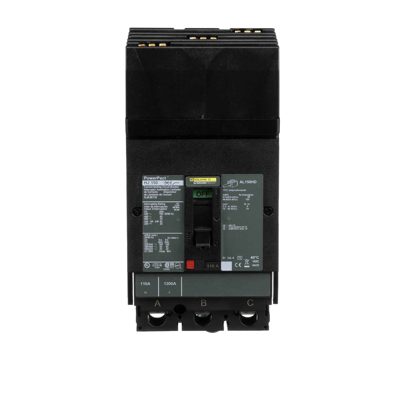 HJA36110 - Square D - Molded Case Circuit Breakers