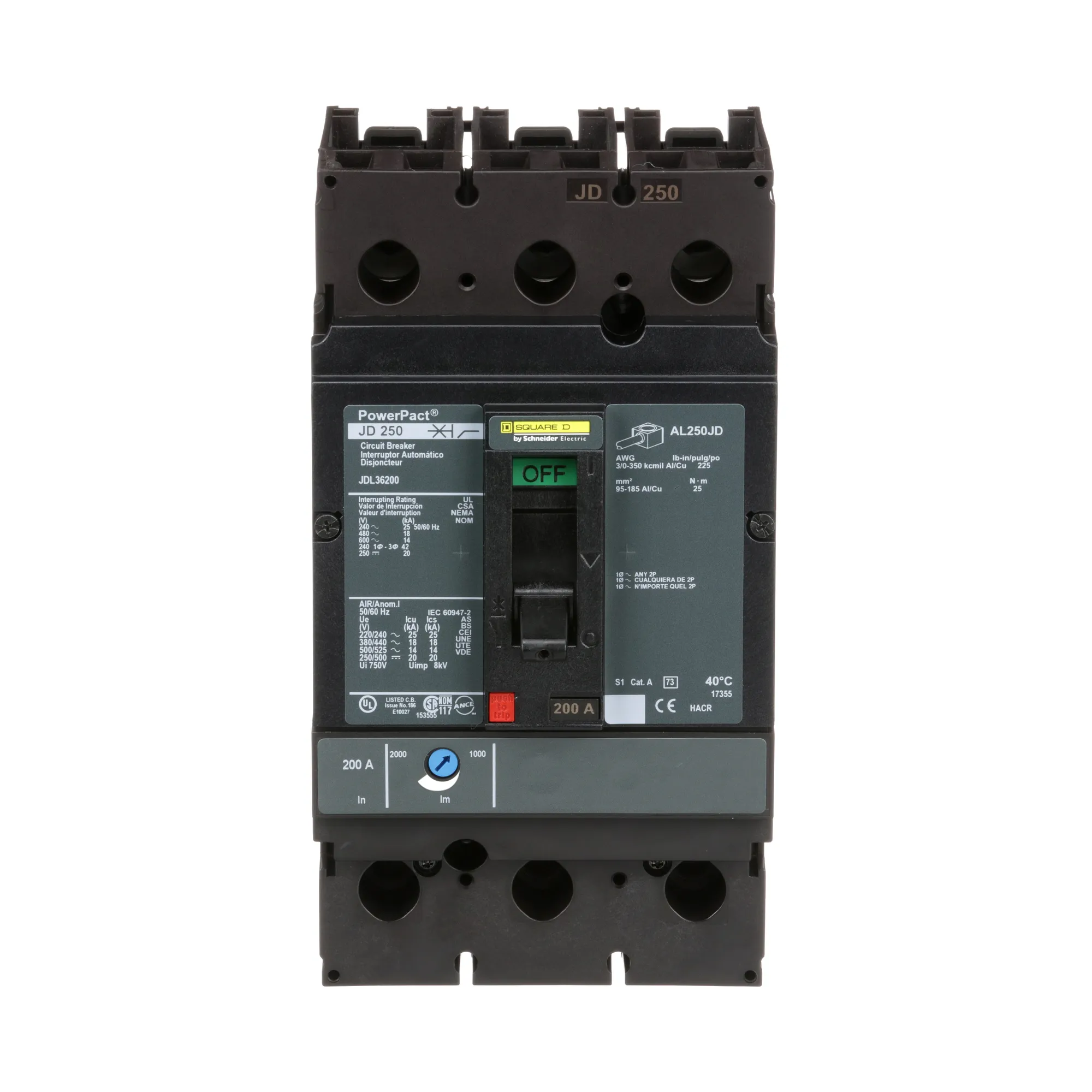 JDL36200 - Square D - Molded Case Circuit Breaker – Canada