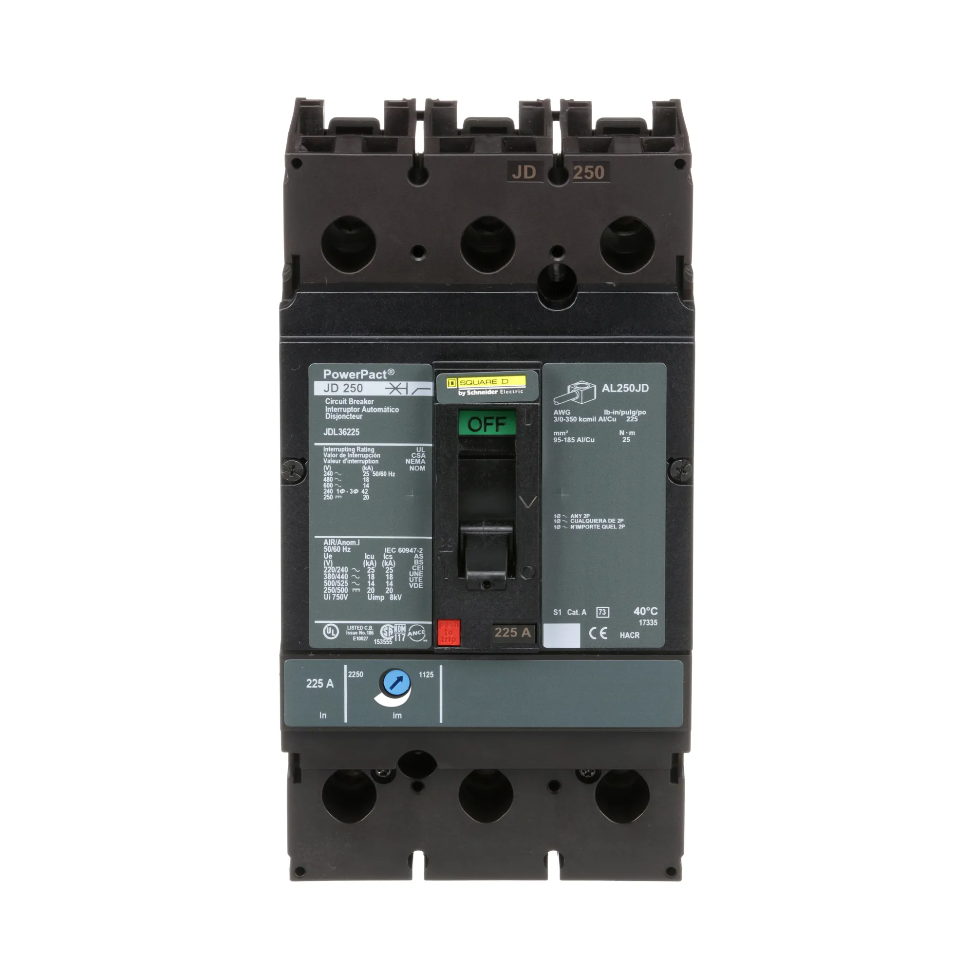 JDL36225 - Square D - Molded Case Circuit Breaker – Canada Breakers