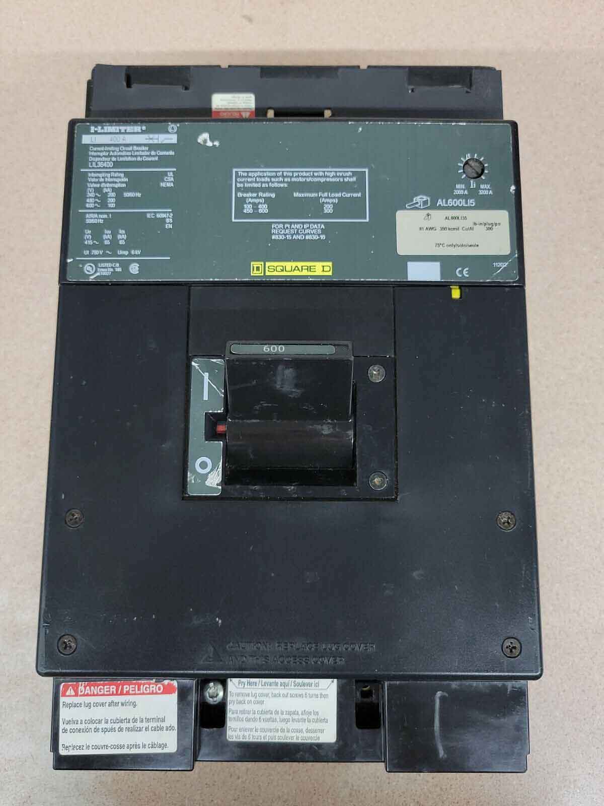 LIL36600 - Square D - Molded Case Circuit Breakers