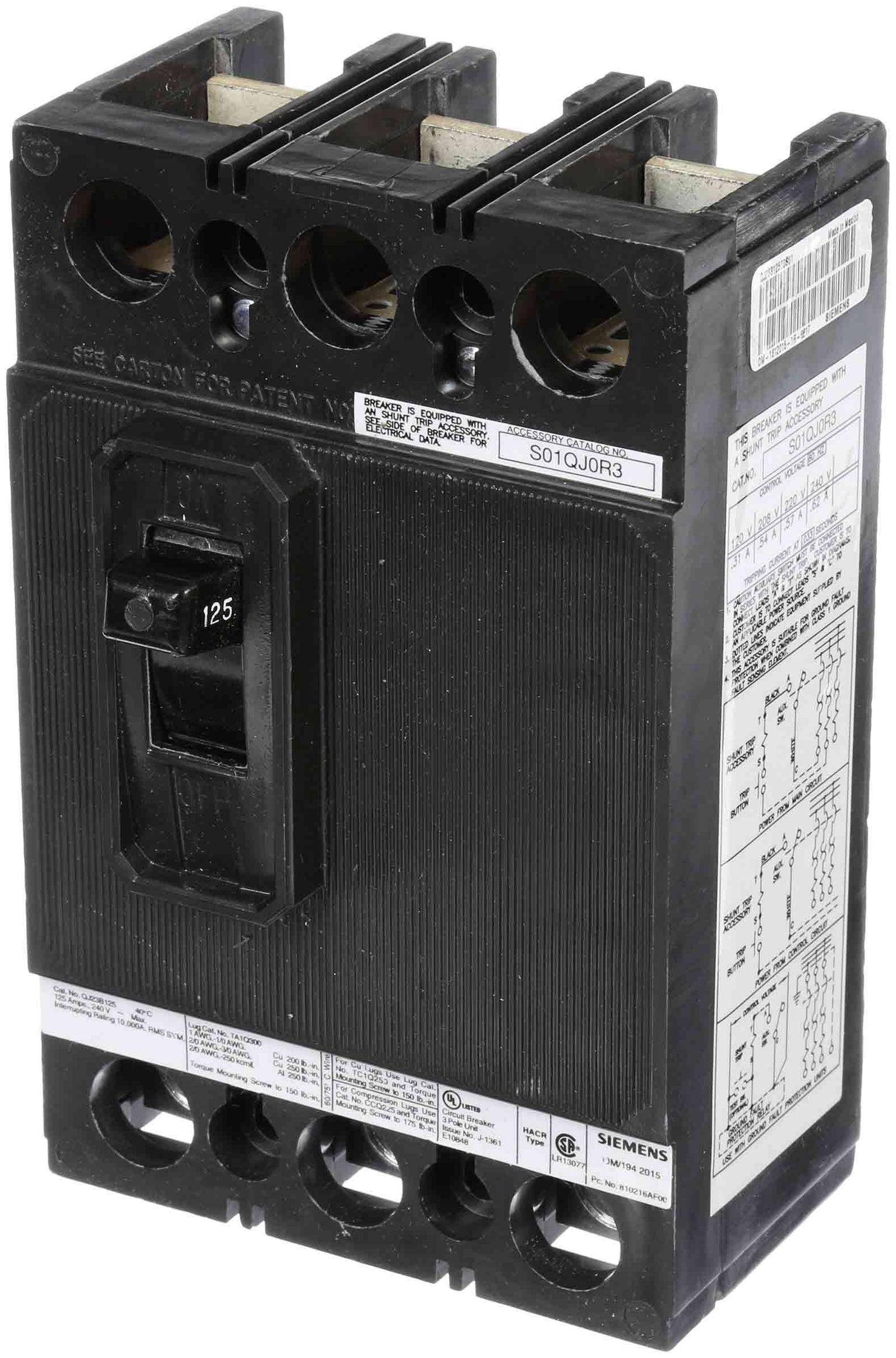 QJ23B12500S01 - Siemens - Molded Case