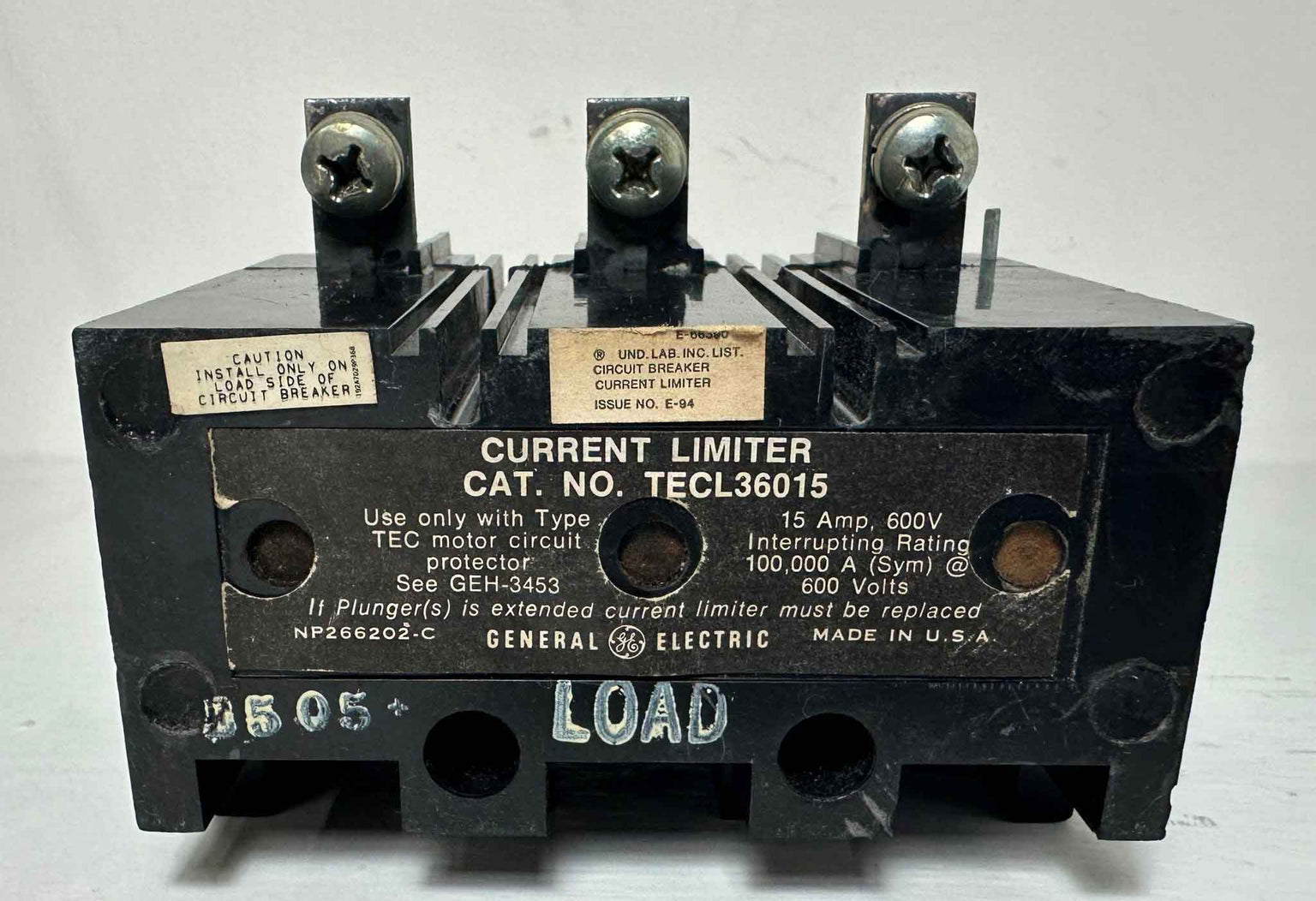 TECL36015 - General Electrics - Molded Case Circuit Breakers