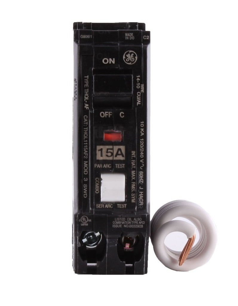 THQL1115AF2 - GE 15 Amp Single Pole Arc Fault Breaker – Canada