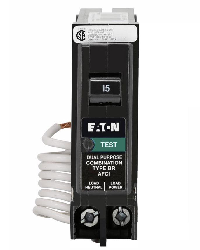 Eaton Cutler-Hammer - 15a 1 Pole 120v Type BR Arc Fault (AFCI