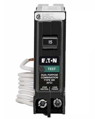 BRN115AFC - Eaton Cutler-Hammer 15 Amp Single Pole Combination Arc Fault (AFCI) Circuit Breaker