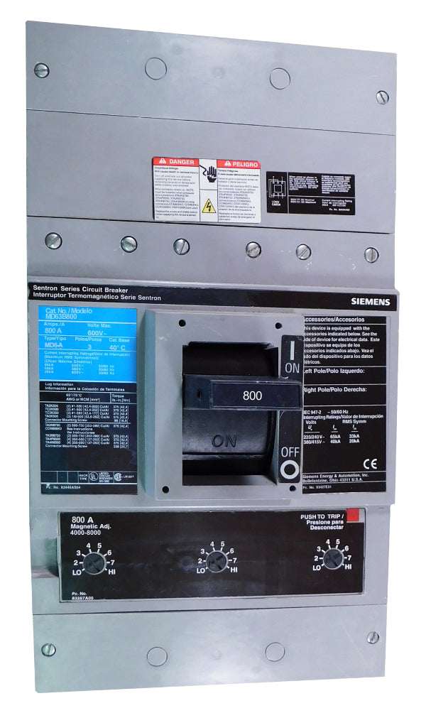 MD63B800 - Siemens - Molded Case