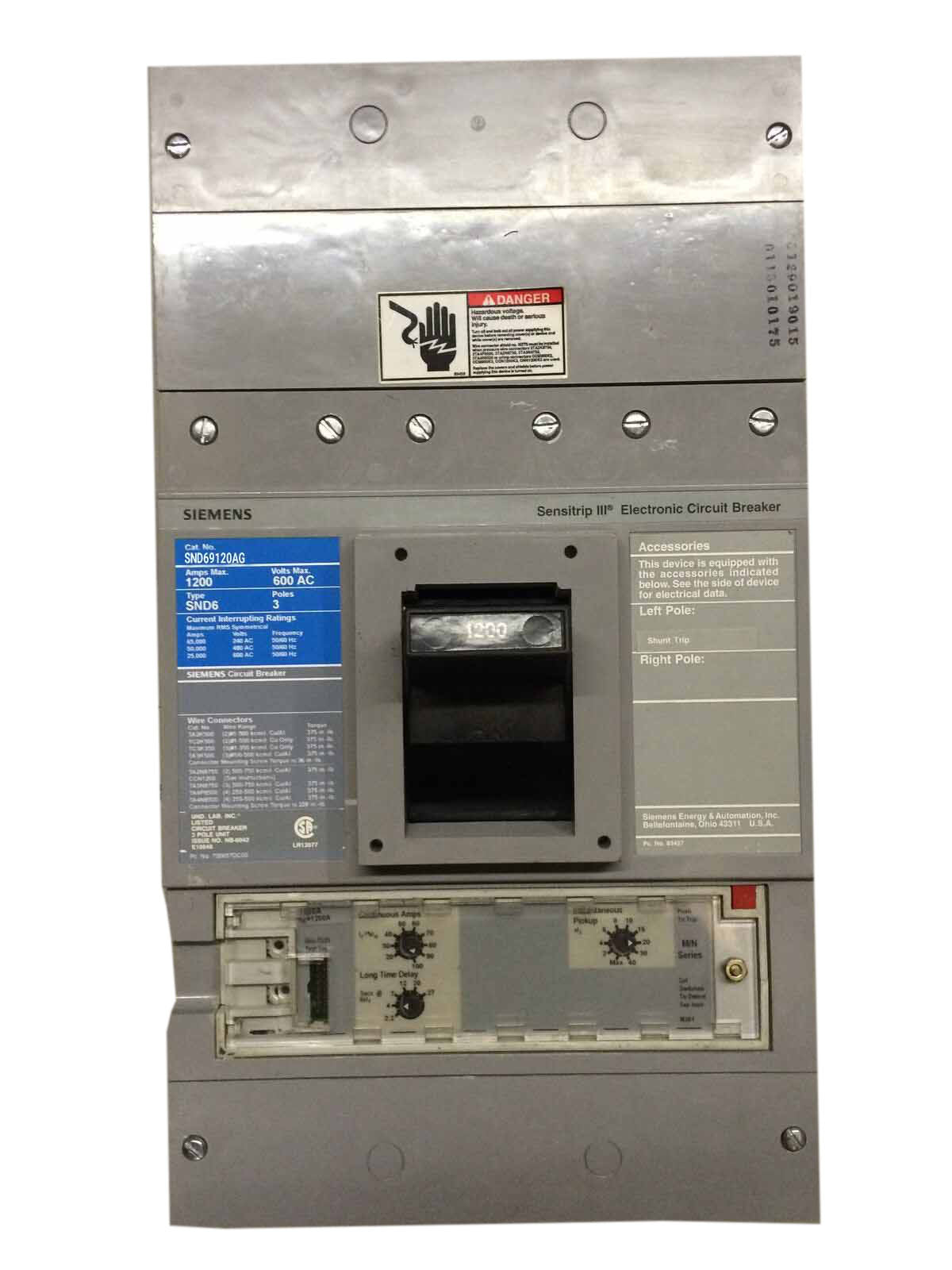 SND69120AG - Siemens - Molded Case