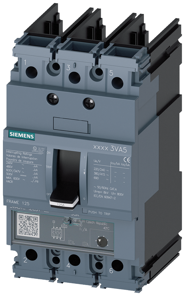 3VA5112-4EC31-0AA0 - Siemens - Molded Case Circuit Breakers