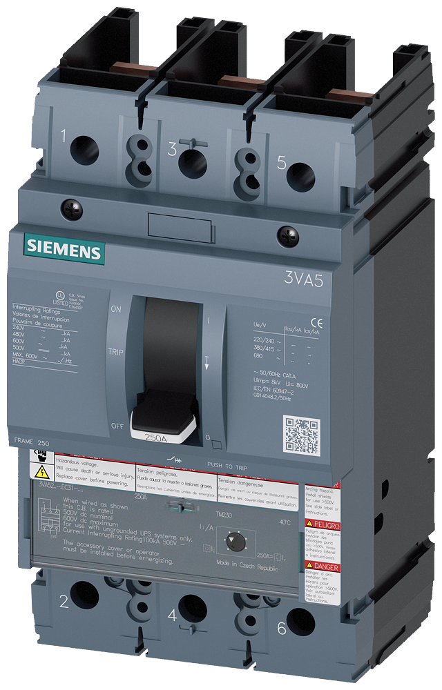 3VA5210-6EC31-0AA0 - Siemens - Molded Case Circuit Breakers