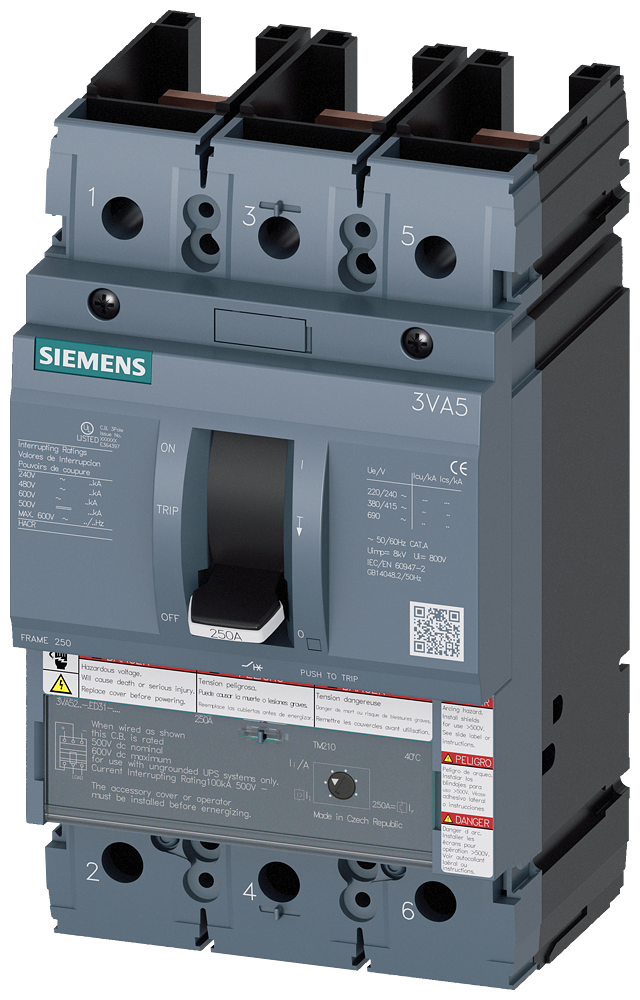 3VA5222-6ED31-0AA0 - Siemens - Molded Case Circuit Breakers