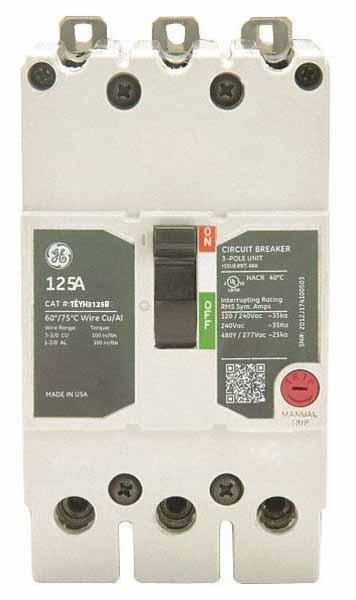 TEYH3125B - GE - 125 Amp Molded Case Circuit Breaker