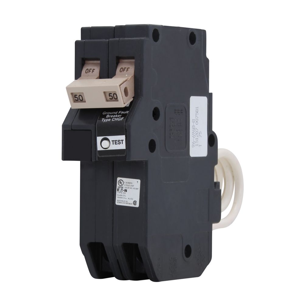 CHN250GF - Eaton - 50 Amp Ground Fault Circuit Breaker