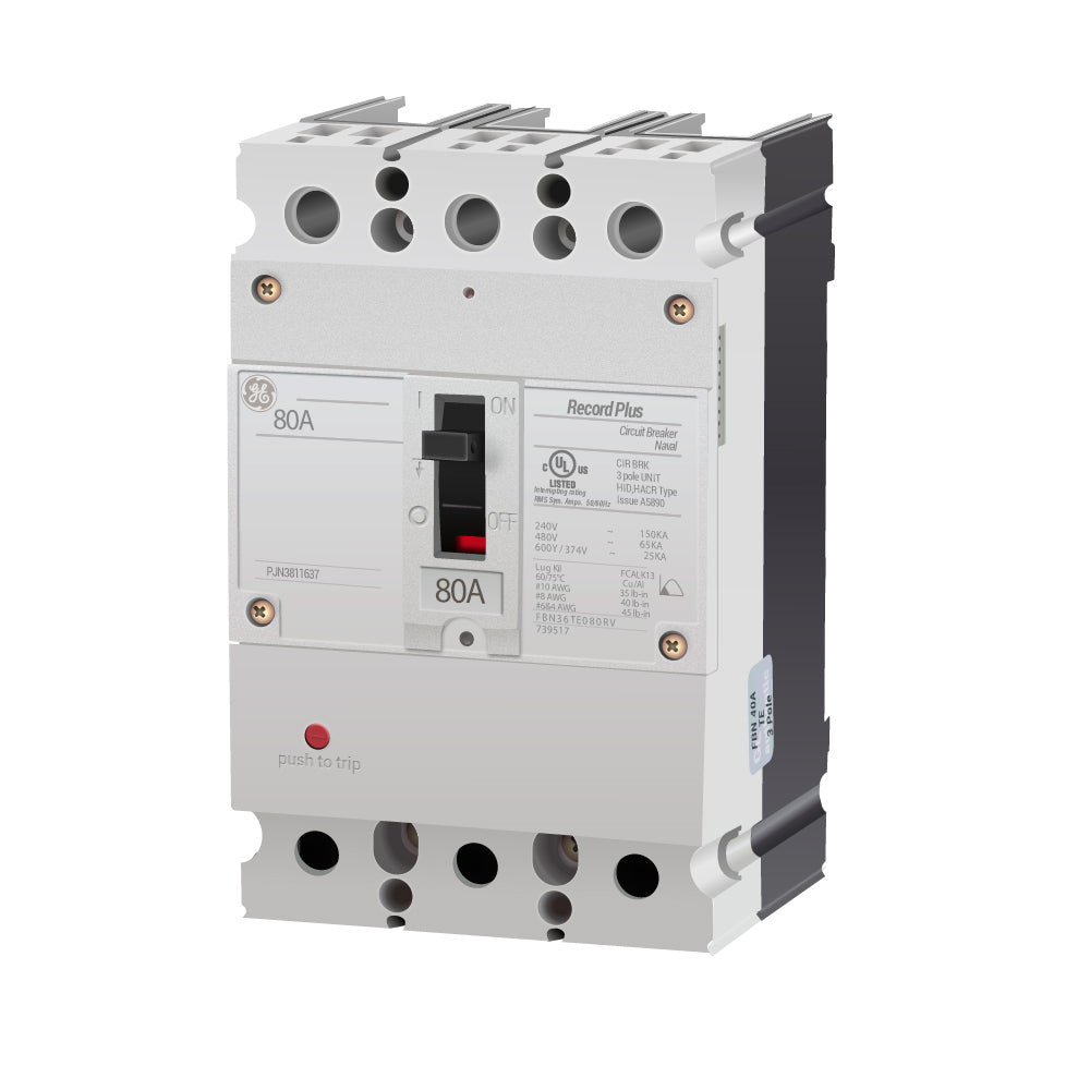 FBN36TE080RV - General Electrics - Molded Case Circuit Breakers