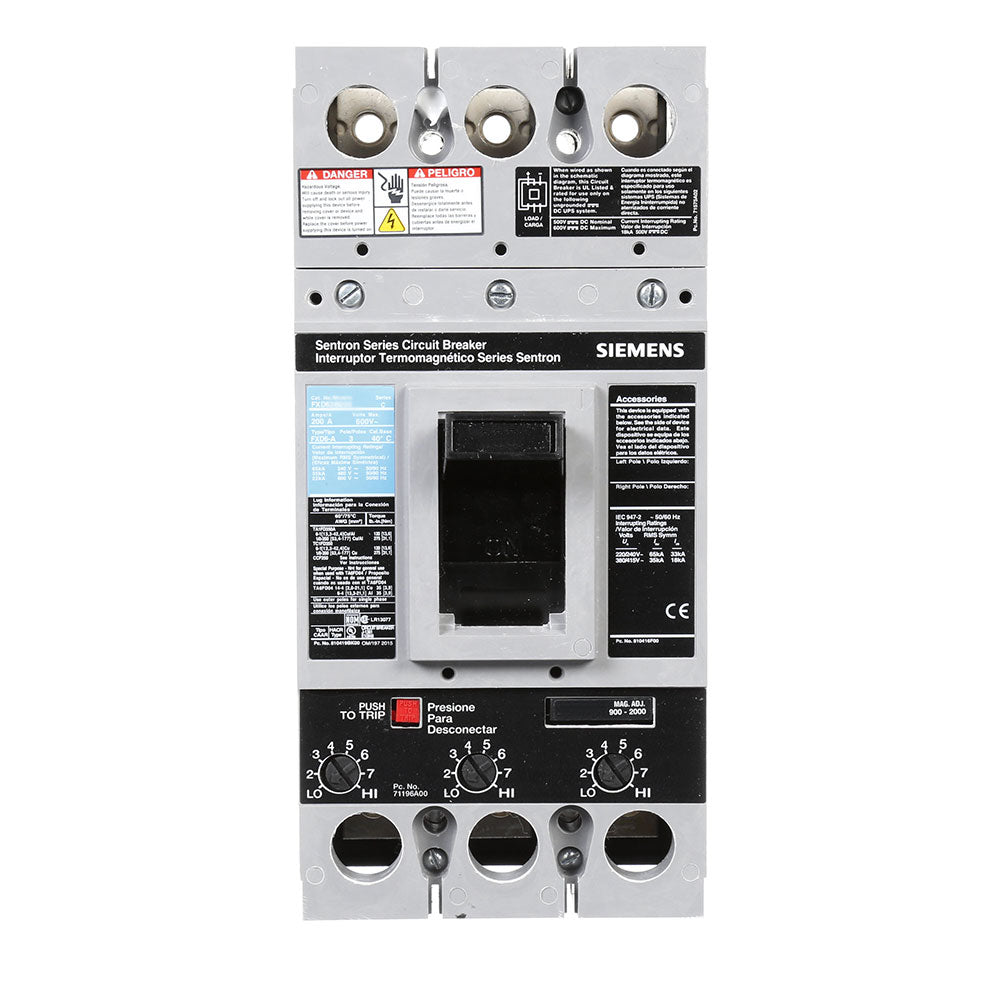 FXD63B080 - Siemens - Molded Case Circuit Breaker