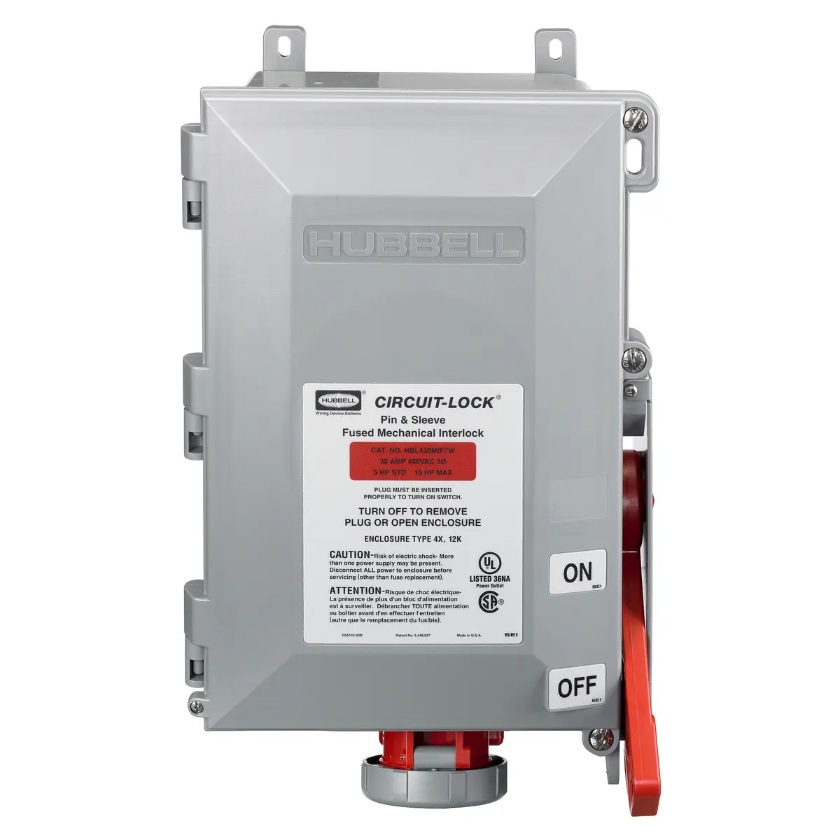 HBL430MIF7W - Hubbell - Mechanical Interlock