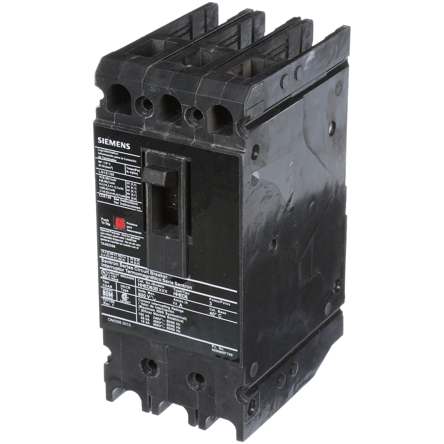 HHED63B050 - Siemens - Molded Case Circuit Breaker