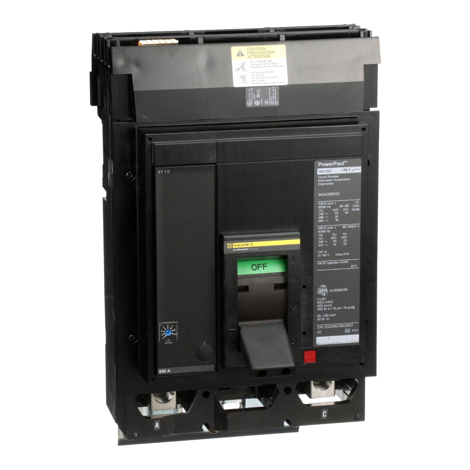 MGA266002 - Square D - Molded Case Circuit Breakers