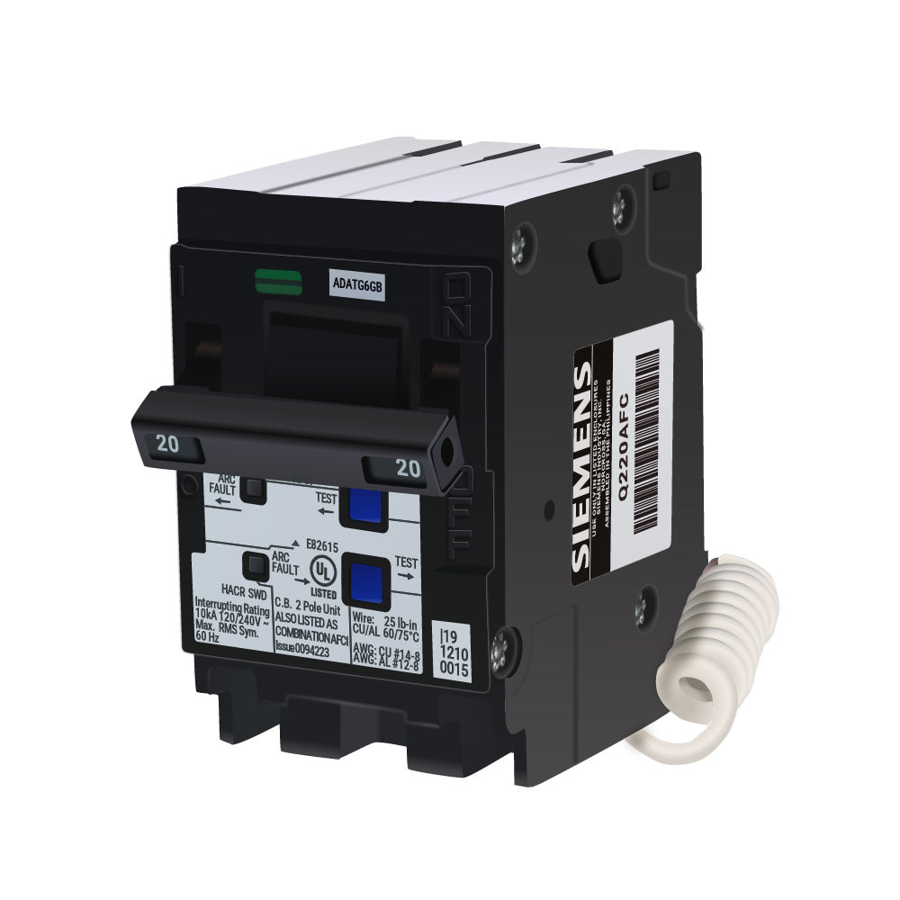 Q220AFC - Siemens - 20-Amp AFCI Circuit Breaker