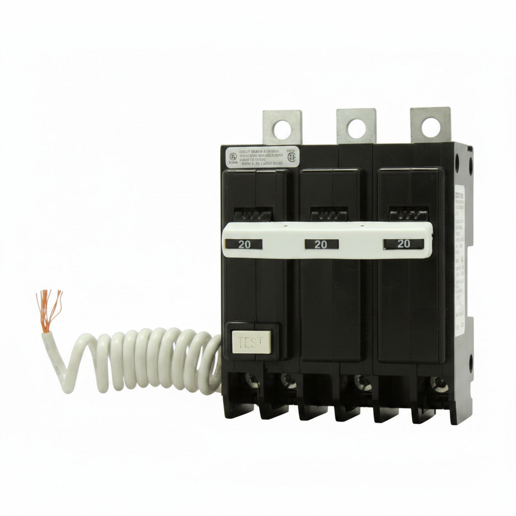 QB3020GF - 3 Pole, 20 Amp, GFCI Breaker