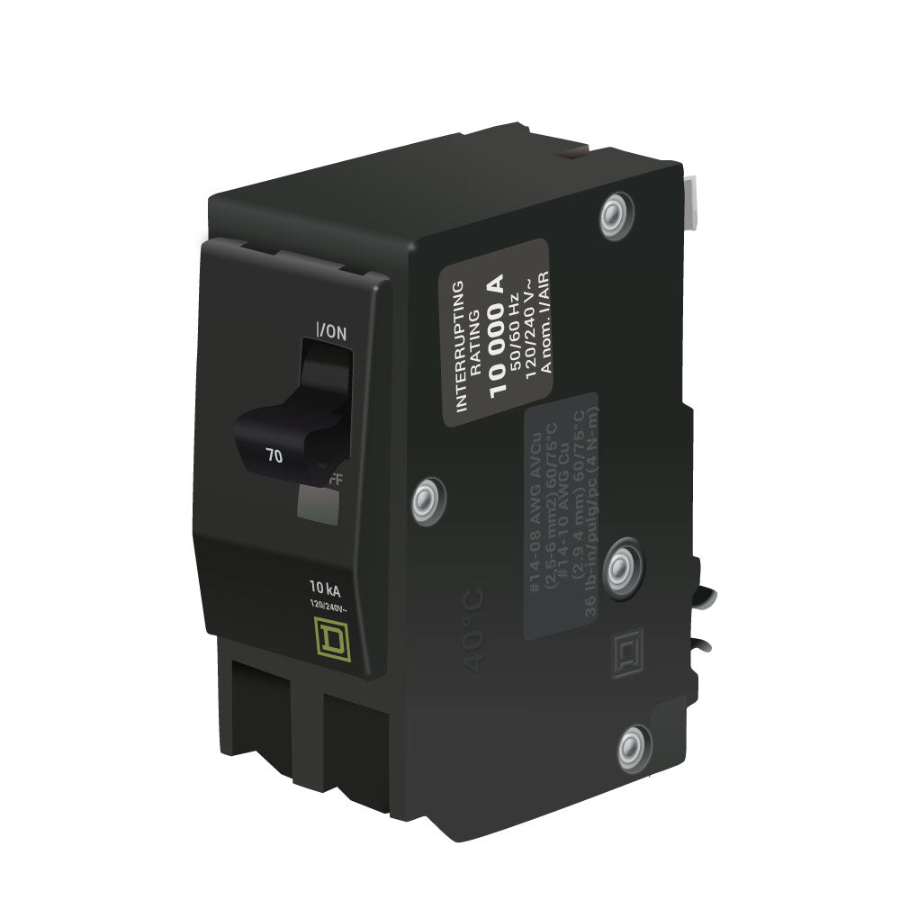 thumbnail image 2 of Square D 2 Pole Bolt-On Circuit Breaker, 30 Amp, Qob2301021 With Shunt Trip - Hydraulic Magnetic Circuit Breakers 2 of 13