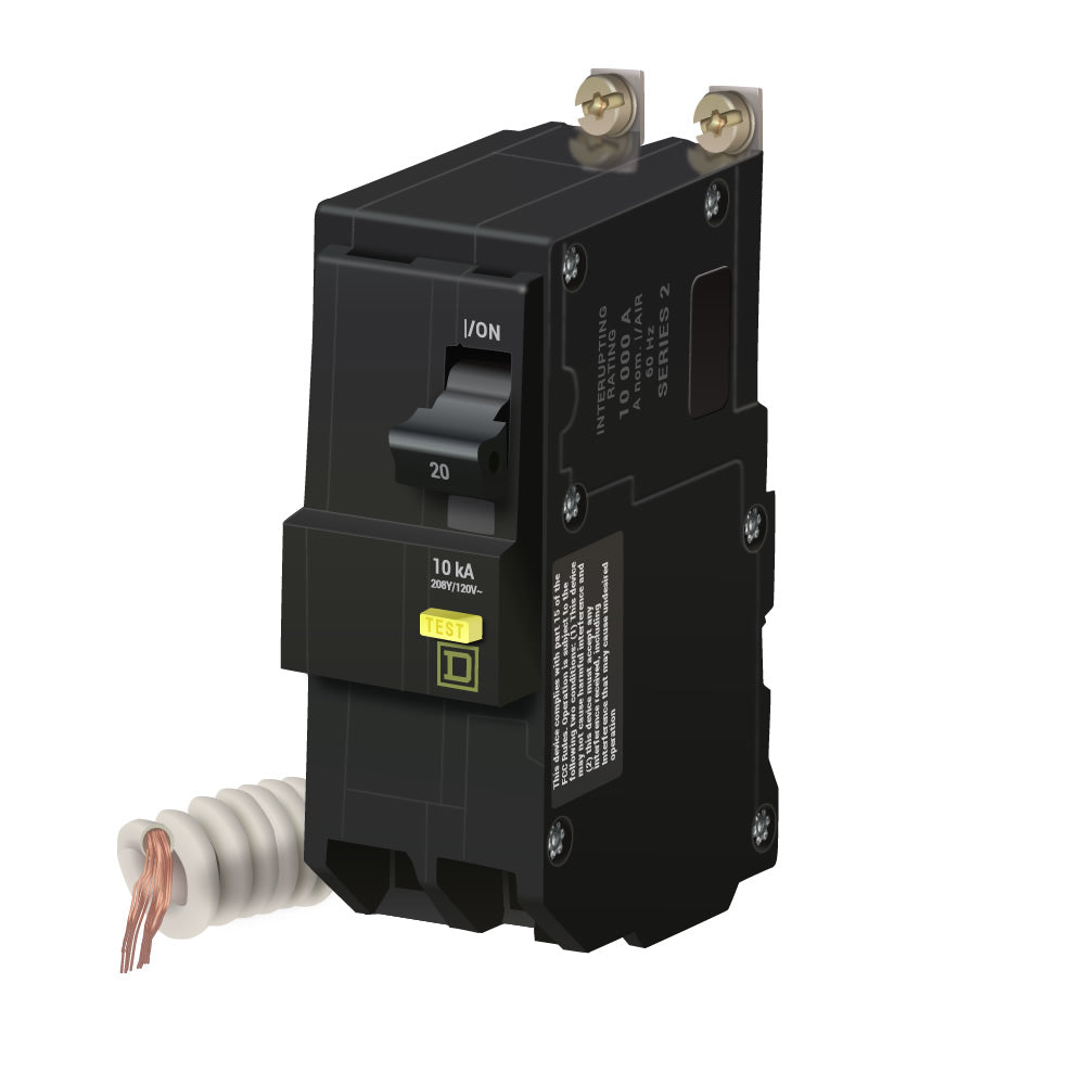 QOB220GFI - Square D - 20 Amp GFCI Circuit Breaker