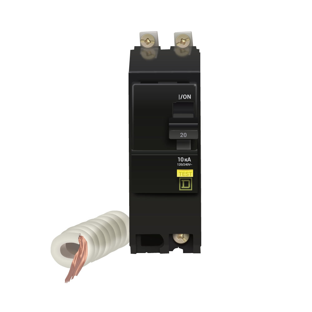 QOB220GFI - Square D - 20 Amp GFCI Circuit Breaker