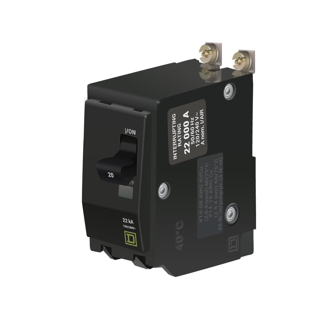 d す k QOB220VH - Square D - 20 Amp 22kA Breaker – Canada Breakers