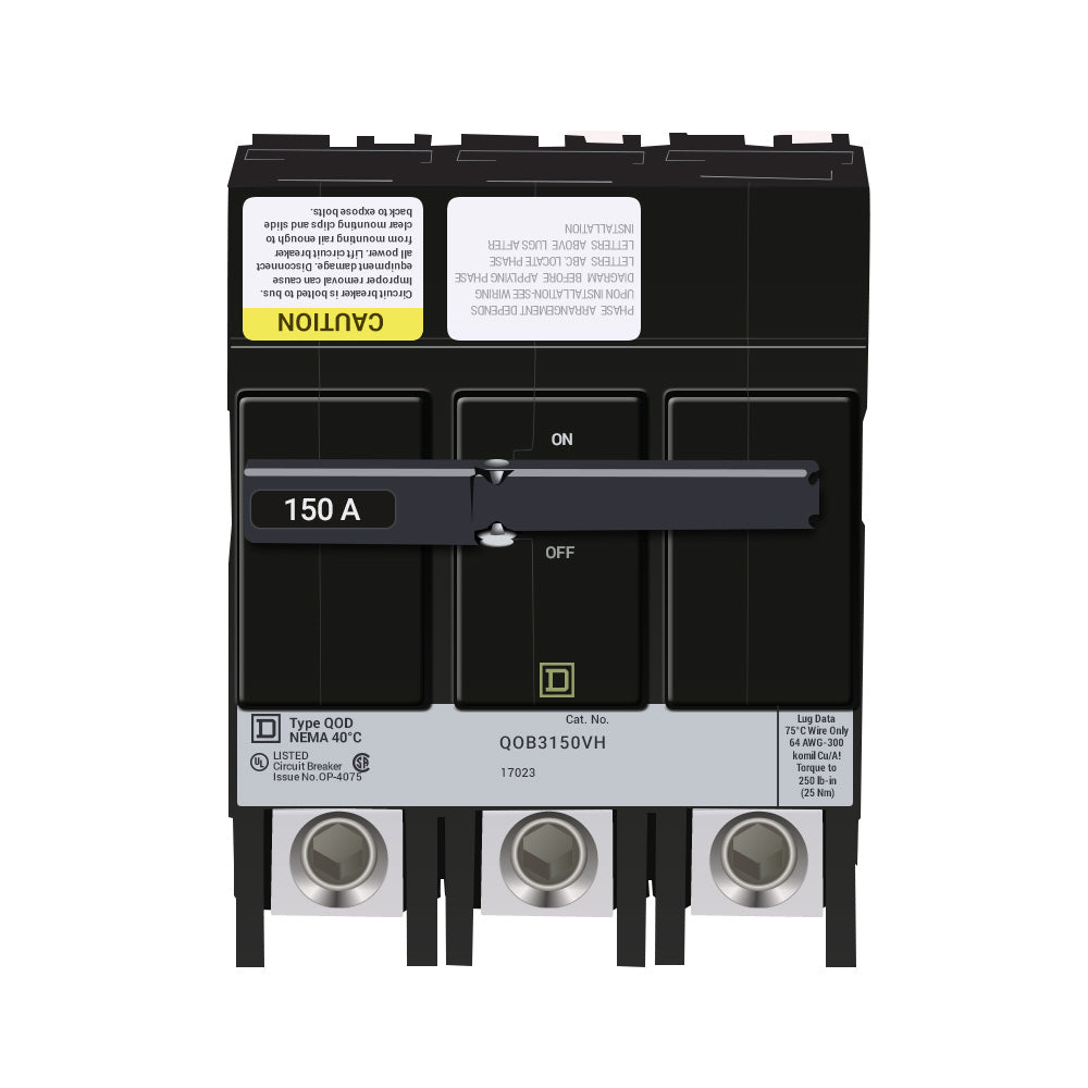 QOB3150VH - Square D - 150 Amp 22kA Circuit Breaker