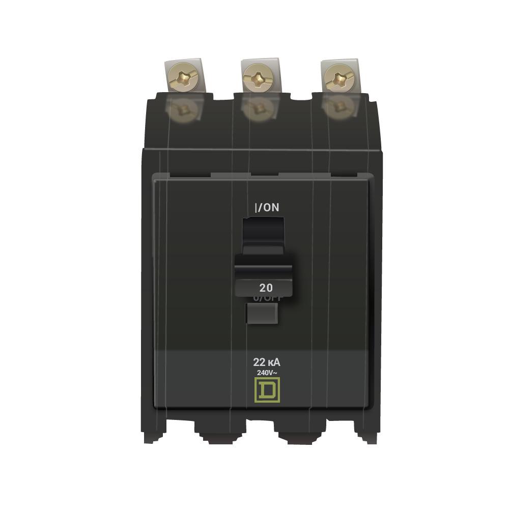 QOB320VH - Square D - 20 Amp 22kA Circuit Breaker