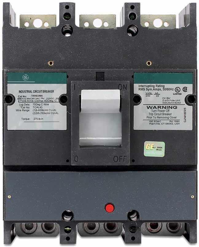 TJD422400WL - GE - 400 Amp Molded Case Circuit Breaker