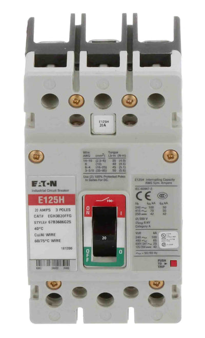 EGH3020FFG - Eaton - Molded Case Circuit Breaker