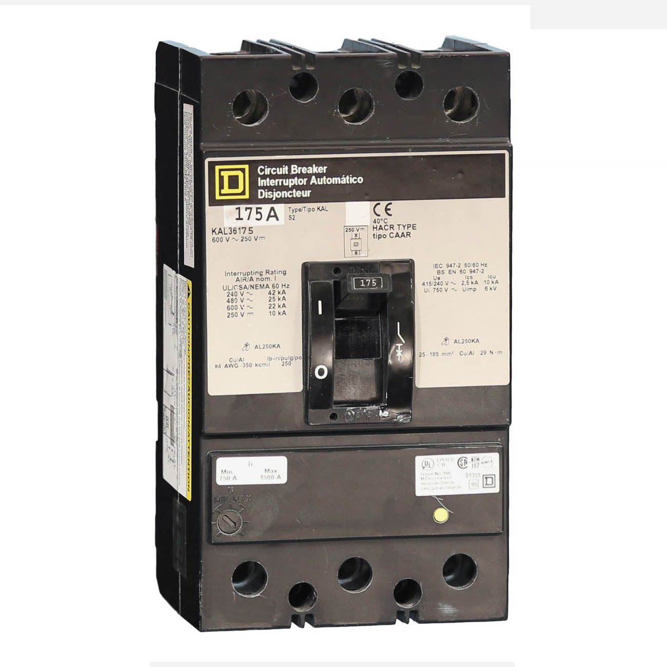 KAL36175 Square D Molded Case Circuit Breaker Canada Breakers