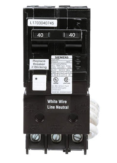 Q240GFCSA - Siemens 40 ACSAmp Double Pole 240 Volt GFCI Circuit BreACSAker