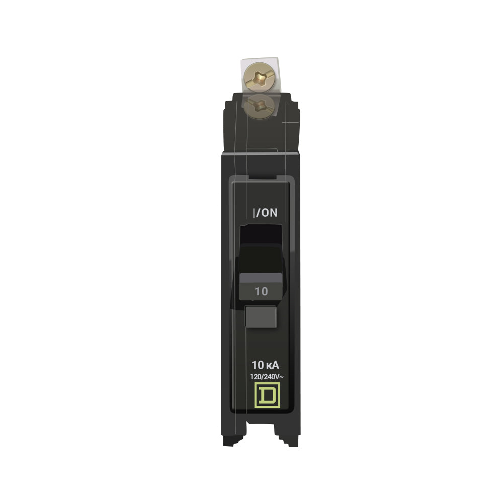 QOB110 - Square D 10 Amp Single Pole Bolt-On Circuit Breaker