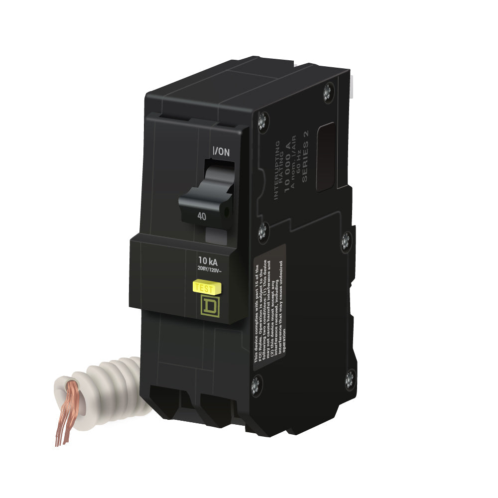 Square D 10kA HOM 2 Pole 40 Amp 120 240V Plug In Type HOM Circuit Square D 10kA HOM 2 Pole 40 Amp 120 240V Plug In Type HOM Circuit